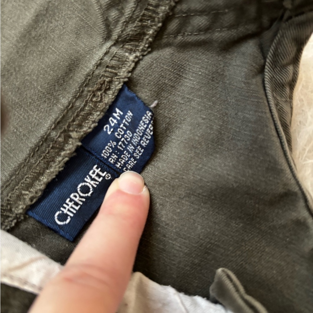 Cherokee Olive Green Overalls - Picture 2 of 2